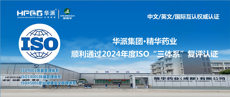中文/英文/国际互认权威认证 | 华派集团·NG娱乐药业顺遂通过2024年度ISO“三系统”复评认证