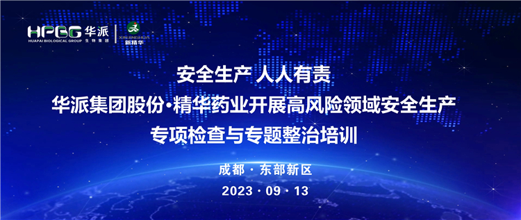 清静生产 人人有责 | 华派集团股份·NG娱乐药业开展高危害领域清静生产专项检查与专题整治培训